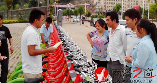 商洛市首個公共自行車綠道項目向市民開放