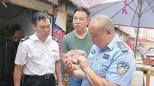 鹵肉加工黑作坊查處記