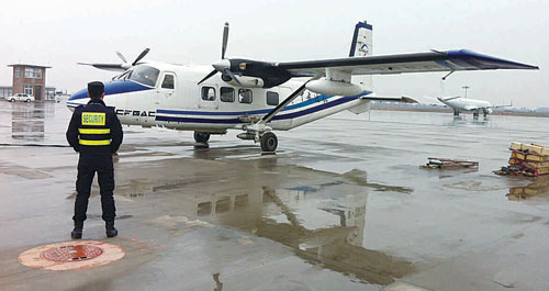 陜西省派遣飛機赴商洛市實施增雨作業