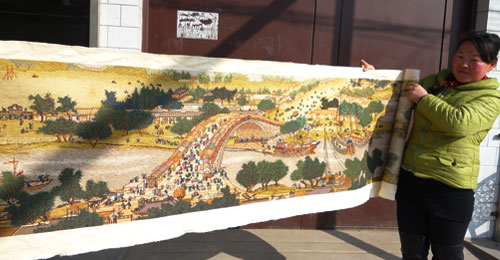 巧婦3年繡成6米長清明上河圖