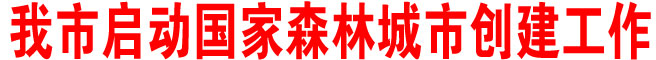 商洛市啟動國家森林城市創建工作