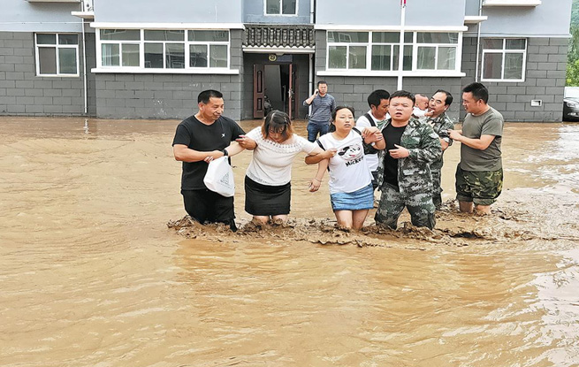 直擊防汛搶險救災現場