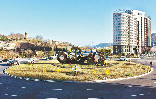 商洛城市街景——商洛高新區環島