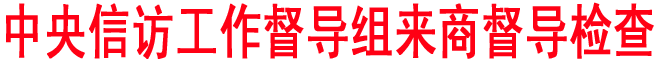 中央信訪工作督導(dǎo)組來商督導(dǎo)檢查