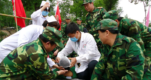 商洛各地舉行防災應急演練