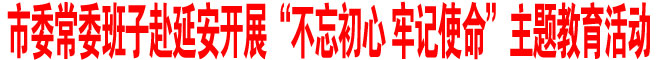 市委常委班子赴延安開展“不忘初心 牢記使命”主題教育活動