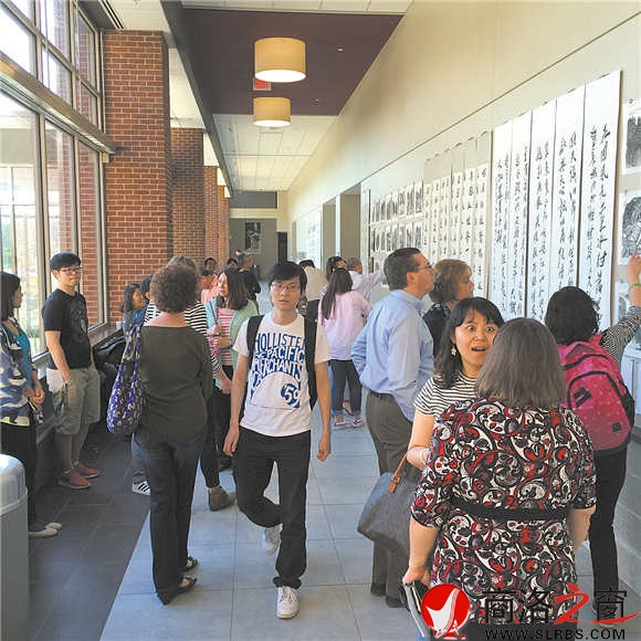 2015年5月岳紅記博士在美國(guó)舉辦畫(huà)展