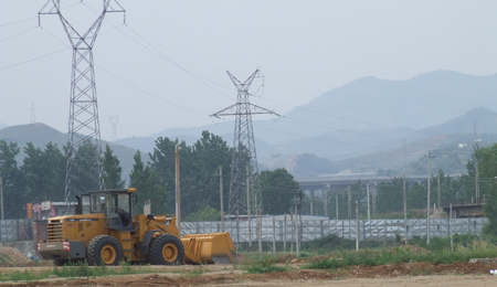 商山鐵路物流園項目正在加緊建設(shè)
