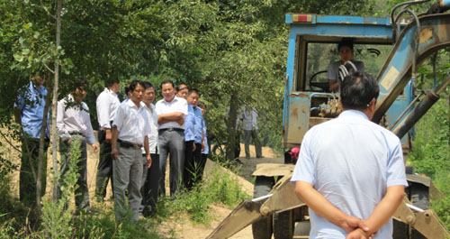 洛南縣三要鎮進行河道集中綜合整治