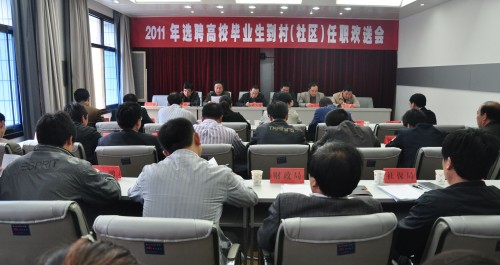 鎮(zhèn)安召開大學(xué)生村官歡送會(huì)