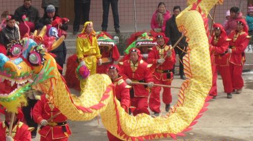 洛南縣永豐鎮春節農村文化生活豐富多彩