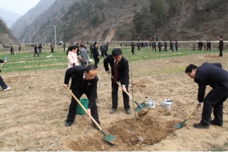 山陽縣檢察院干警積極參加植樹活動