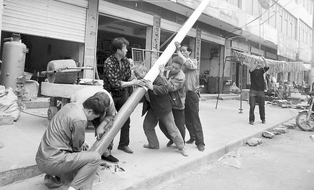 丹鳳縣商鎮實施街道亮化工程